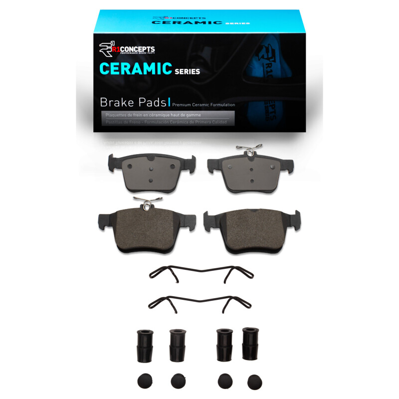 Audi Q3 Brake Pads - Rear - R1 Concepts - Ceramic Pads + Hardware Kit - `15-`25